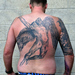 Tattoos - Martin's back piece William Rimmer's Evening , Fall of Day - 63624
